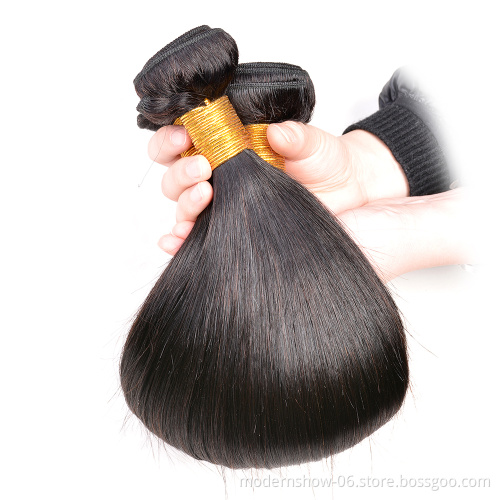 Hot Recommend Silk Straight Human Hair Bundles With 360 Degrees Lace Frontal Closure